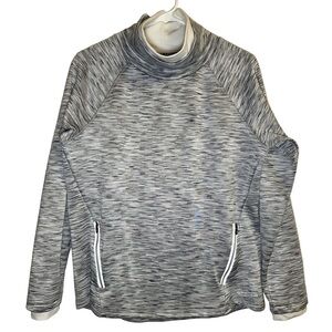 Spyder Active Pullover Fleece Mock Women’s Turtleneck Pullover in Heathered Gray